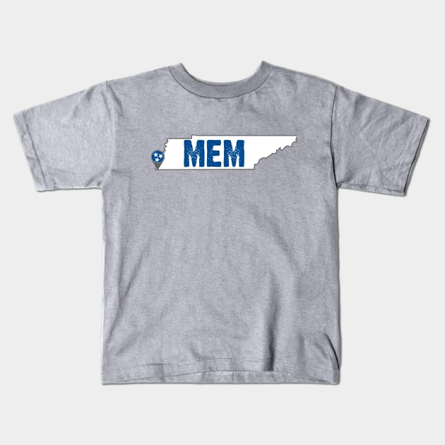 Memphis Tennessee Kids T-Shirt by TheShirtGypsy